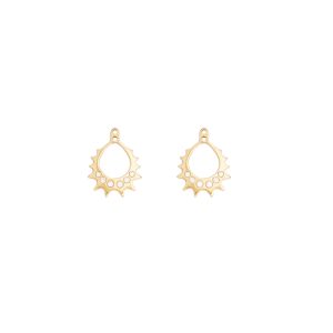 half moon ear jackets gold alveare jewelry