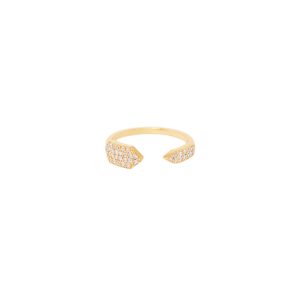 echo ring white diamonds gold alveare jewelry