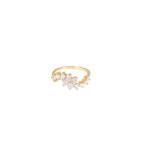 caldera ring white diamonds gold alveare jewelry